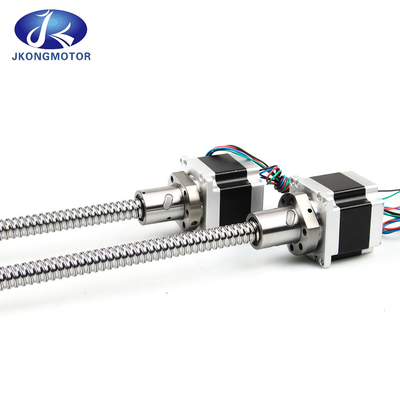 Jkongmotor NEMA 8/11/14/17/23/24/34 T5/T8/T10 Trapézoïde à vis à fil moteur pas à pas linéaire avec moteur pas à pas à vis à plomb
