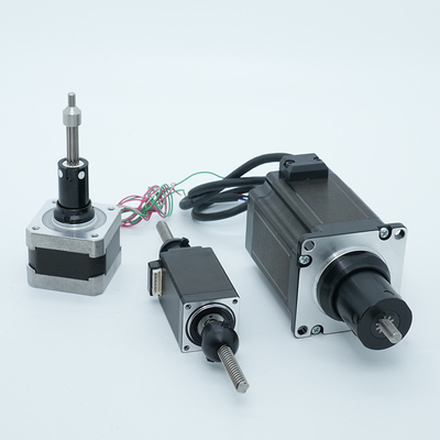 Jkongmotor 12V 24V NEMA 8 11 17 23 24 34 42 52 Moteur pas à pas à vis à bille miniature linéaire à engrenages en boucle fermée avec frein