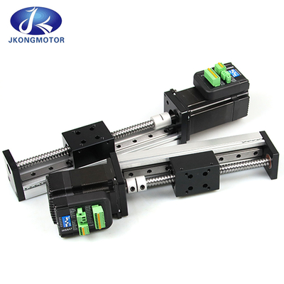 Jkongmotor 12V 24V NEMA 8 11 17 23 24 34 42 52 Moteur pas à pas à vis à bille miniature linéaire à engrenages en boucle fermée avec frein