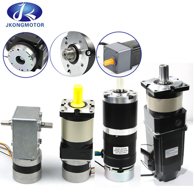 Jkongmotor 28mm-130mm/ Puissance 10W-2000W/ CE RoHS / Personnalisable / BLDC Moteurs à courant continu sans balai Option avec contrôleur de boîte de vitesses