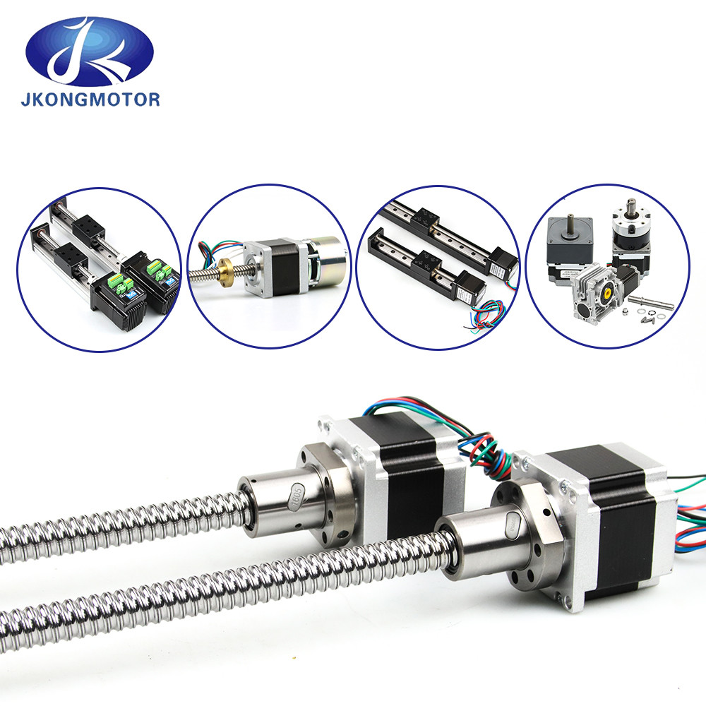 Jkongmotor Moteur pas à pas linéaire Nema 11 17 23 34 Moteur électrique linéaire à vis à bille durable petit moteur linéaire