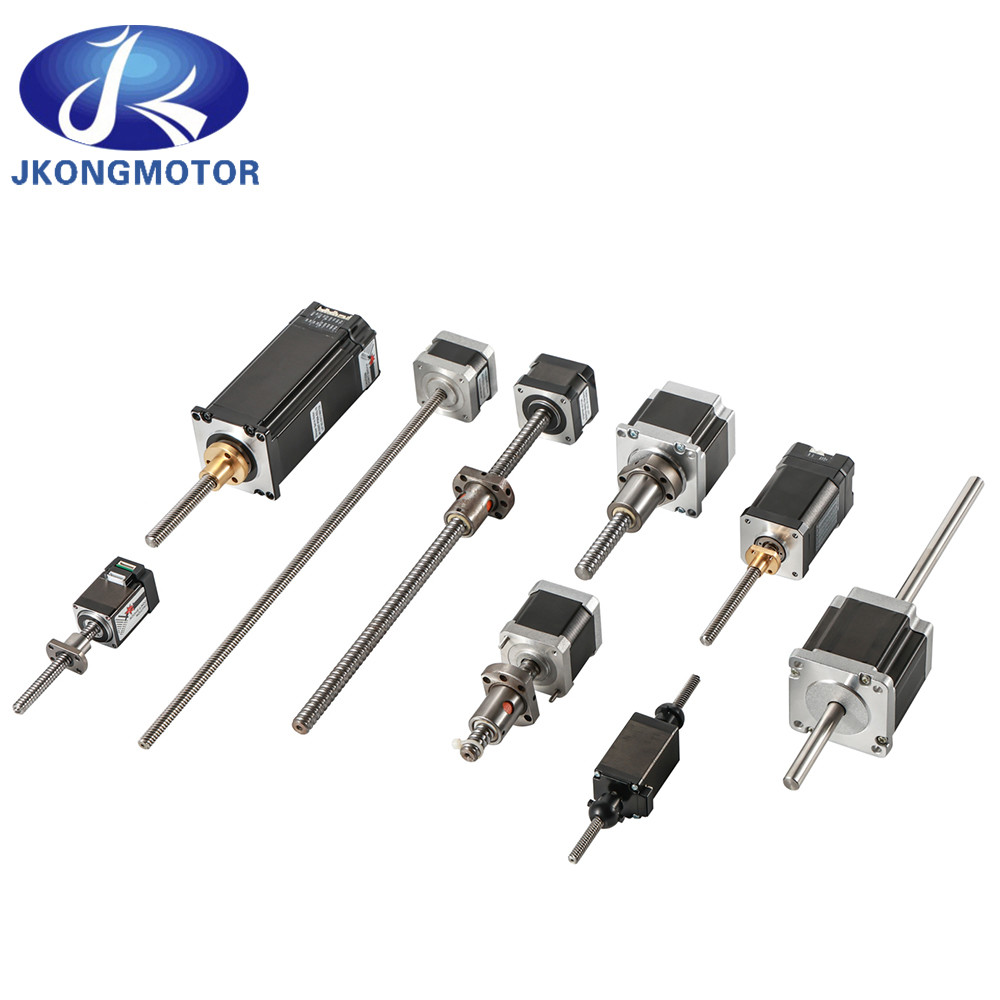 Jkongmotor usine chinoise Nema8 11 14 16 17 23 24 34 moteur pas à pas linéaire avec vis de plomb pour imprimante 3D moteur pas à pas linéaire