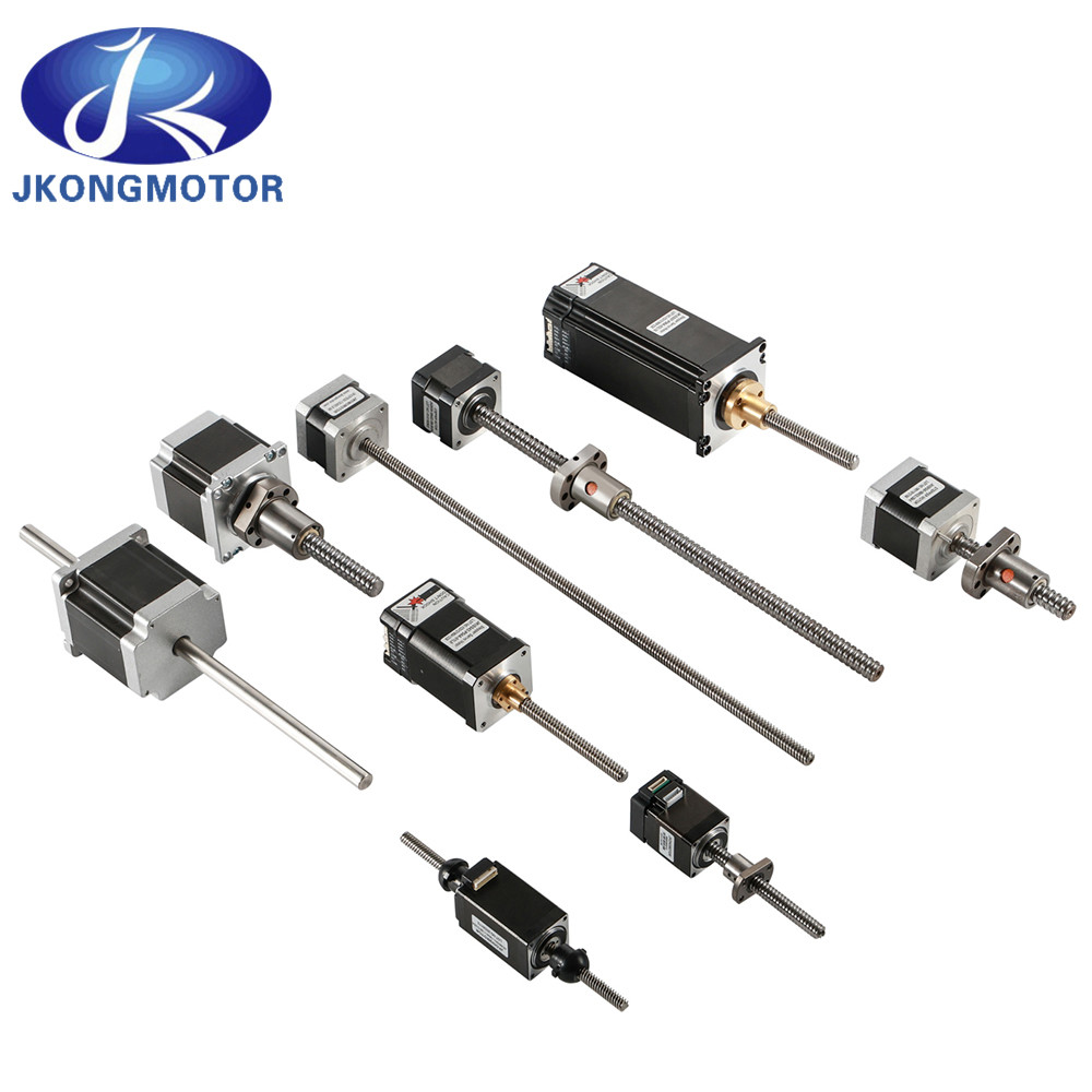 Jkongmotor OEM ODM Bon prix Nema 8 11 14 16 17 23 24 34 Non captif Non captif Basse vitesse électrique actuateur linéaire latéral moteur pas à pas